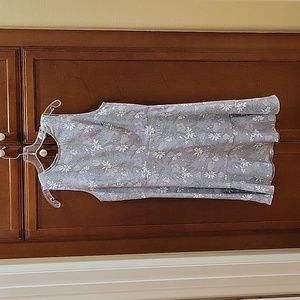 Flowered sleeveless dress